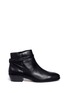 Main View - Click To Enlarge - COACH - 'Coleen' turnlock strap leather ankle boots