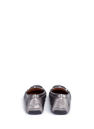 Back View - Click To Enlarge - COACH - 'Arlene' turnlock tumbled leather loafers