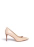 Main View - Click To Enlarge - COACH - 'Smith' bead chain trim leather pumps