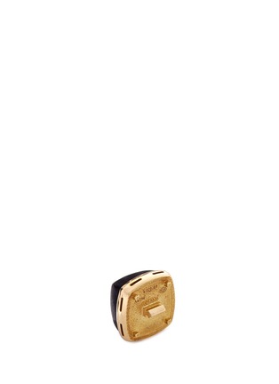 Figure View - Click To Enlarge - FRED - 'Pain de sucre' ebony wood 18k yellow gold pyramid medium charm