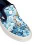Detail View - Click To Enlarge - GUCCI - 'GG Blooms' print canvas skate slip-ons
