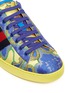 Detail View - Click To Enlarge - GUCCI - Floral jacquard stripe sneakers