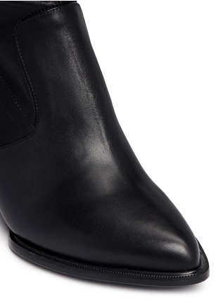 Detail View - Click To Enlarge - CLERGERIE - 'Oman' wedge leather thigh high boots