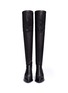 Front View - Click To Enlarge - CLERGERIE - 'Oman' wedge leather thigh high boots