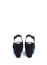 Back View - Click To Enlarge - CLERGERIE - 'Dylanl' slingback suede platform wedge sandals