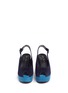 Front View - Click To Enlarge - CLERGERIE - 'Dylanl' slingback suede platform wedge sandals