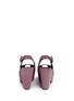 Back View - Click To Enlarge - CLERGERIE - 'Dylanl' slingback suede platform wedge sandals