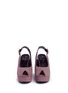 Front View - Click To Enlarge - CLERGERIE - 'Dylanl' slingback suede platform wedge sandals