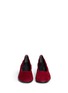 Front View - Click To Enlarge - CLERGERIE - 'Poket' wood effect heel suede pumps
