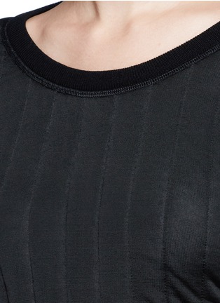 Detail View - Click To Enlarge - CHLOÉ - Quilted virgin wool blend sweater