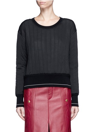Main View - Click To Enlarge - CHLOÉ - Quilted virgin wool blend sweater
