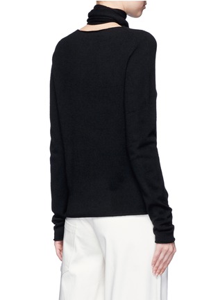 Back View - Click To Enlarge - CHLOÉ - Neck tie cashmere sweater