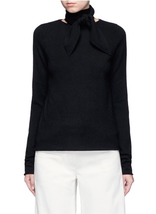 Main View - Click To Enlarge - CHLOÉ - Neck tie cashmere sweater