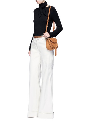 Figure View - Click To Enlarge - CHLOÉ - Neck tie cashmere sweater
