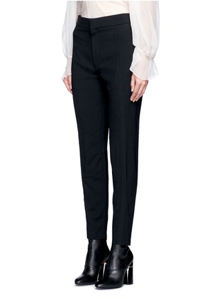 Front View - Click To Enlarge - CHLOÉ - Zip cuff cady pants