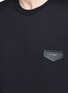 Detail View - Click To Enlarge - GIVENCHY - Logo leather patch T-shirt