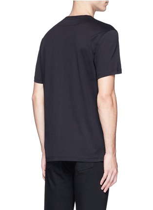 Back View - Click To Enlarge - GIVENCHY - Logo leather patch T-shirt
