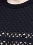 Detail View - Click To Enlarge - GIVENCHY - Cross perforated T-shirt