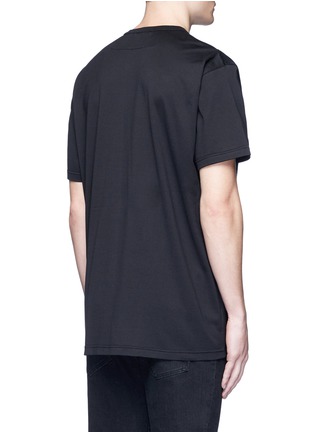 Back View - Click To Enlarge - GIVENCHY - Cross perforated T-shirt