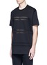 Front View - Click To Enlarge - GIVENCHY - Cross perforated T-shirt