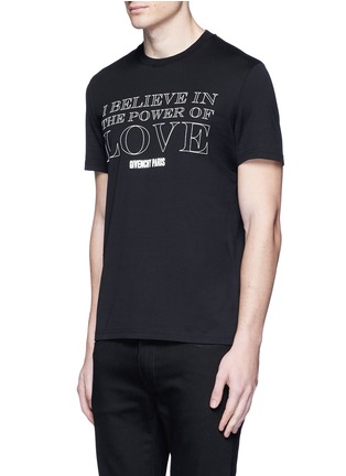 Front View - Click To Enlarge - GIVENCHY - 'POWER OF LOVE' print T-shirt