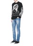 Figure View - Click To Enlarge - GIVENCHY - Abstract Jesus print sweatshirt