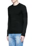Front View - Click To Enlarge - GIVENCHY - Star intarsia Merino wool sweater