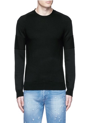 Main View - Click To Enlarge - GIVENCHY - Star intarsia Merino wool sweater