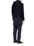 Back View - Click To Enlarge - GIVENCHY - Double layer wool hood parka