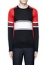 Main View - Click To Enlarge - GIVENCHY - Colourblock stripe Merino wool sweater