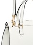 Detail View - Click To Enlarge - - - 'Dolce' floral padlock leather bag