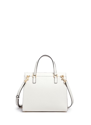 Back View - Click To Enlarge - - - 'Dolce' floral padlock leather bag