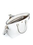 Detail View - Click To Enlarge - - - 'Rosaria' mini grainy leather zip tote