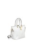 Front View - Click To Enlarge - - - 'Rosaria' mini grainy leather zip tote