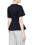 Back View - Click To Enlarge - T BY ALEXANDER WANG - Double knit jersey flared top