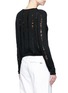 Back View - Click To Enlarge - T BY ALEXANDER WANG - Distressed dropped stitch Merino wool sweater