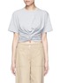 Main View - Click To Enlarge - T BY ALEXANDER WANG - Twist front cropped T-shirt