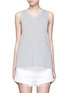 Main View - Click To Enlarge - T BY ALEXANDER WANG - Enzyme wash French terry racerback tank top