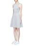Front View - Click To Enlarge - T BY ALEXANDER WANG - Double knit jersey flare tank dress