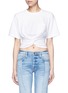 Main View - Click To Enlarge - T BY ALEXANDER WANG - Twist front cropped T-shirt