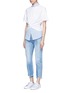 Figure View - Click To Enlarge - T BY ALEXANDER WANG - Twist front cropped T-shirt
