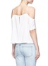 Back View - Click To Enlarge - T BY ALEXANDER WANG - Chest pocket crepe off-shoulder top
