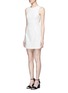 Front View - Click To Enlarge - T BY ALEXANDER WANG - Cotton twill shift dress