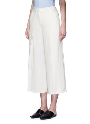 Front View - Click To Enlarge - T BY ALEXANDER WANG - Pleat front crepe culottes