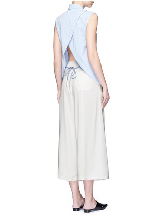 Figure View - Click To Enlarge - T BY ALEXANDER WANG - Pleat front crepe culottes