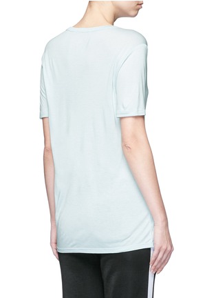 Back View - Click To Enlarge - T BY ALEXANDER WANG - Pocket rayon jersey T-shirt