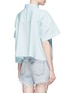 Back View - Click To Enlarge - T BY ALEXANDER WANG - Trapeze back poplin shirt