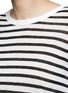 Detail View - Click To Enlarge - T BY ALEXANDER WANG - Stripe linen blend T-shirt