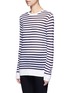 Front View - Click To Enlarge - T BY ALEXANDER WANG - Stripe slub jersey T-shirt