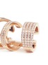 Detail View - Click To Enlarge - REPOSSI - 'Berbère' diamond 18k rose gold four-hoop ear cuff